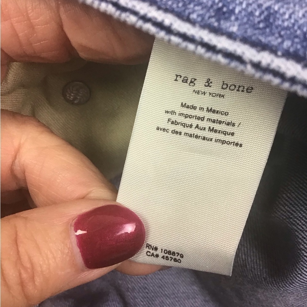 Rag & Bone Dre Low-Rise Boyfriend - Brighton Wash Size 32 Women’s - Picture 6 of 15